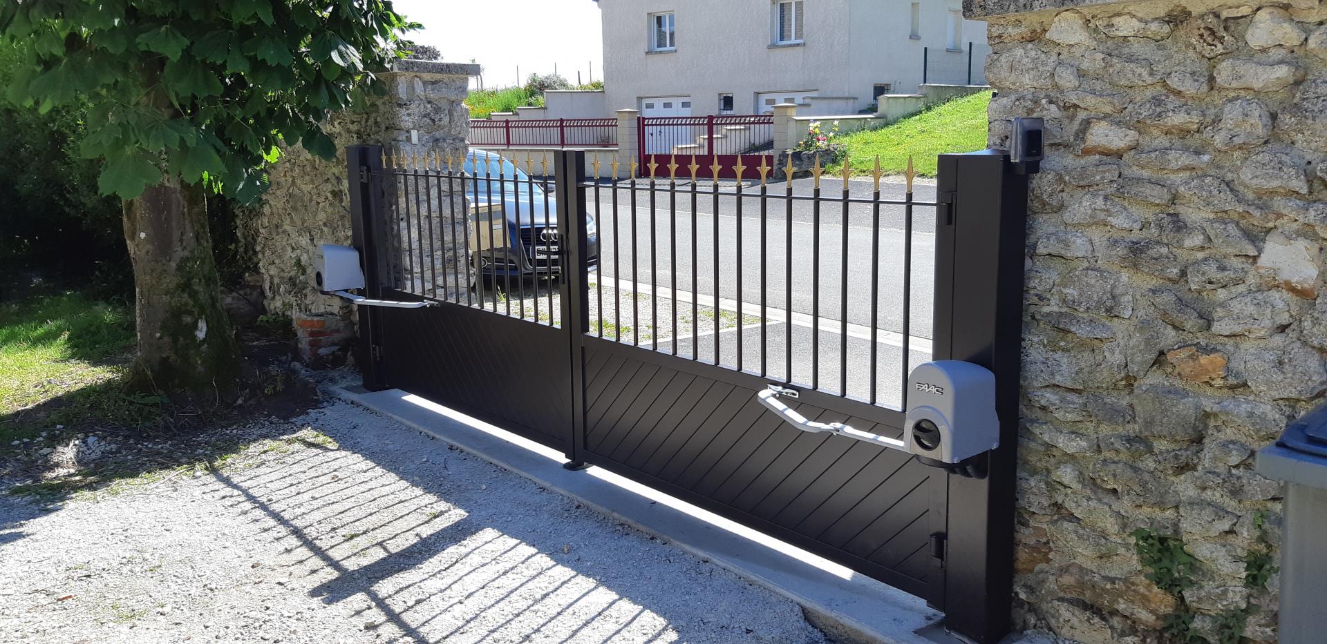 Fabrication de portails aluminium Melun